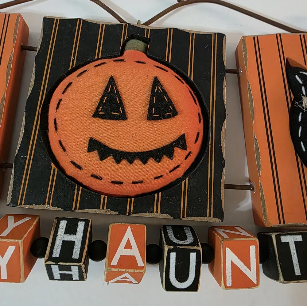 Halloween themed wall
